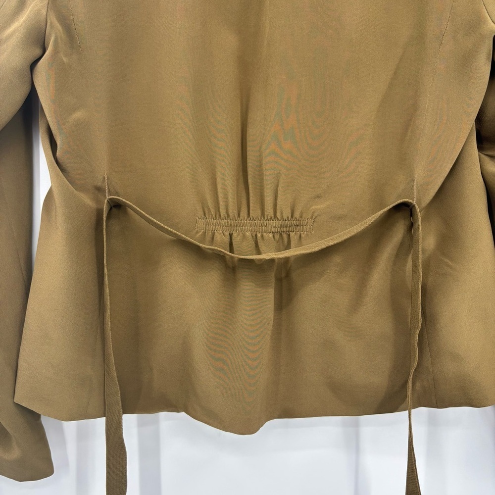 J Crew Safari Jacket, Blazer 100% Silk Size 4 - Picture 6 of 11